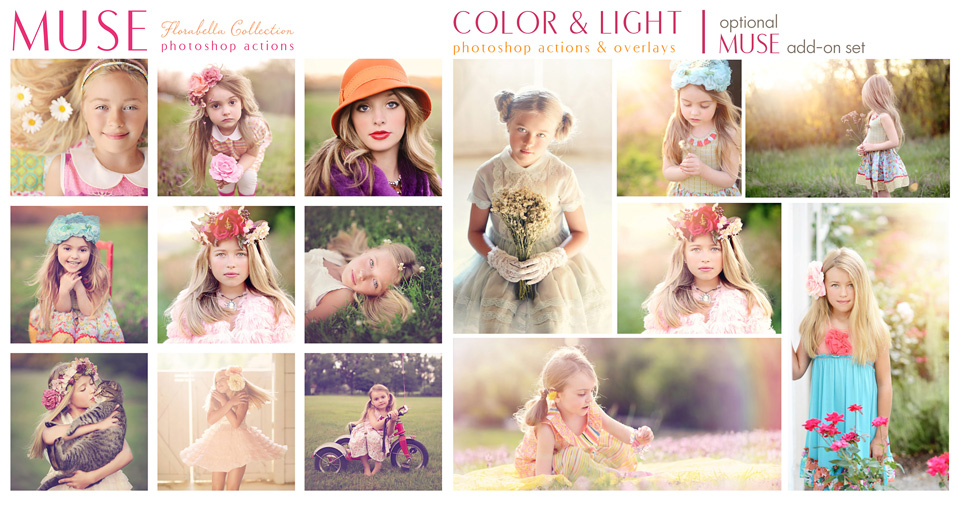 Florabella Muse Photoshop Actions Color and Light Bundle