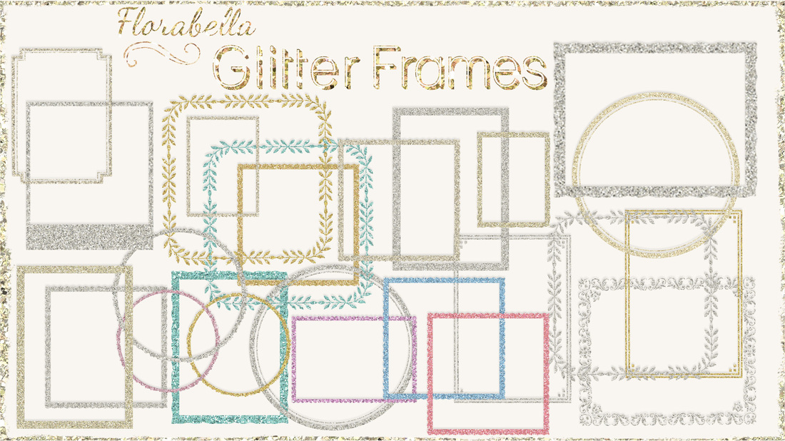 Florabella Glitter Frames Collection